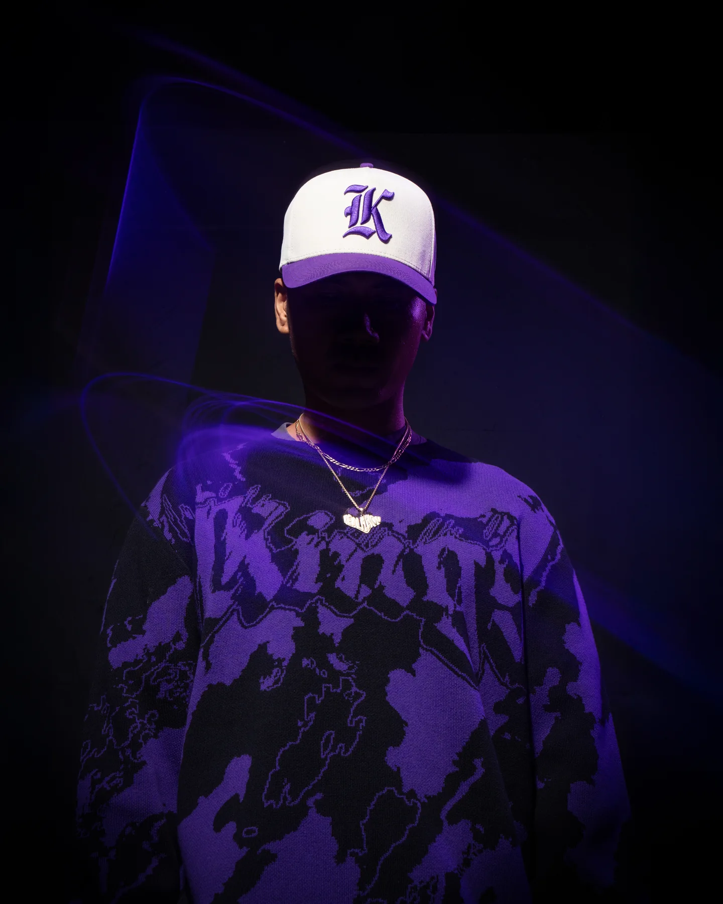 Sacramento Kings apparel portrait created with long exposure and multi-flash lighting
